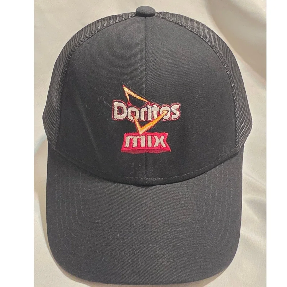 Port Authority‎ Doritos Mix Embroidered Trucker Hat Mens Black Mesh Snapback Cap